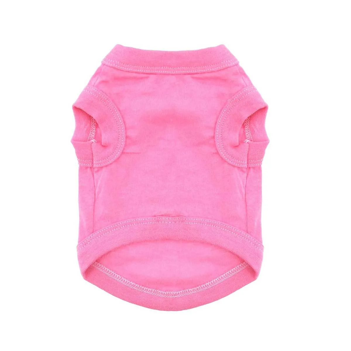 100% Cotton Dog Tank Top in Pink