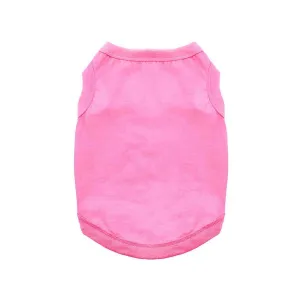 100% Cotton Dog Tank Top in Pink