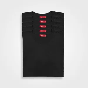 5 Pack | Men’s T-Shirts, Recycled Cotton, Black