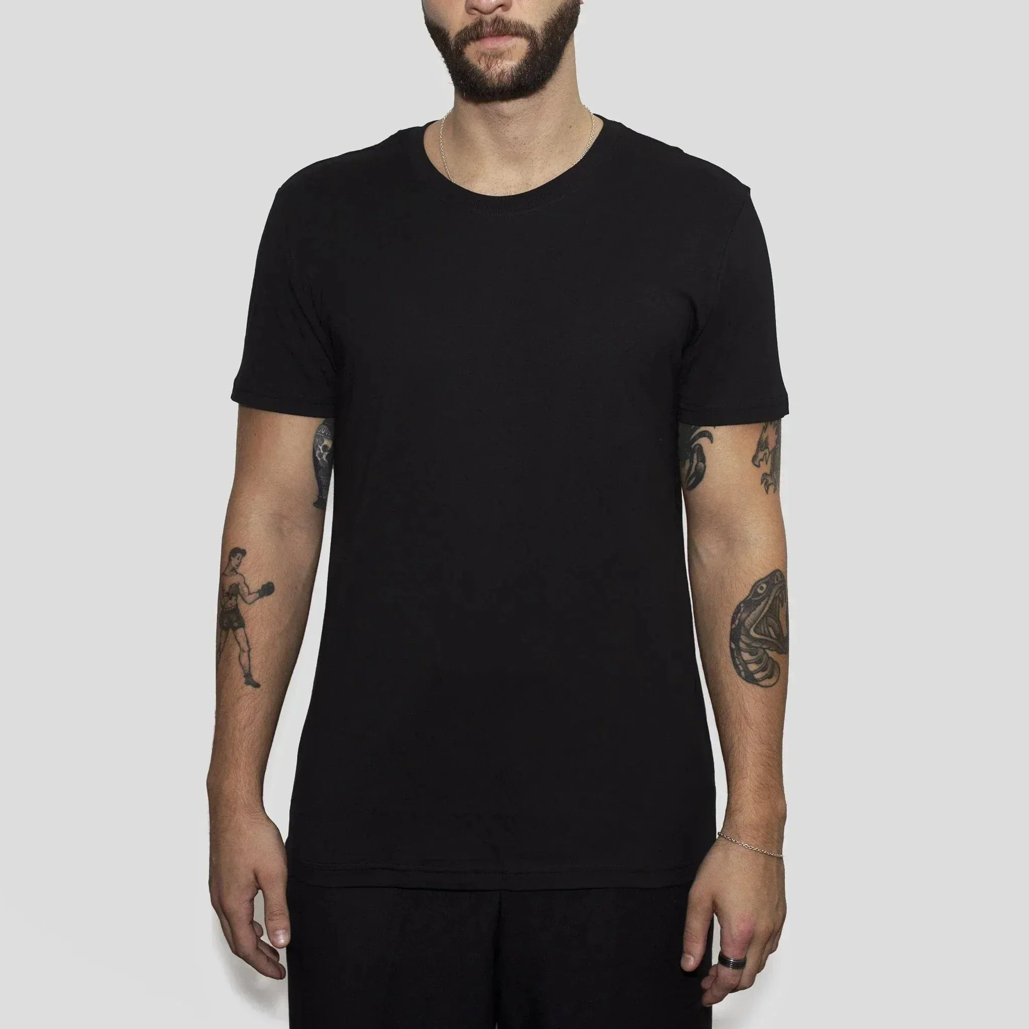 5 Pack | Men’s T-Shirts, Recycled Cotton, Black