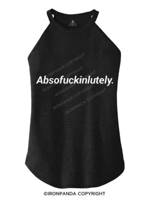 ABSOFUCKINLUTELY TRI ROCKER COTTON TANK