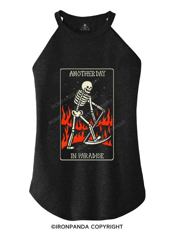 ANOTHER DAY IN PARADISE TRI ROCKER COTTON TANK