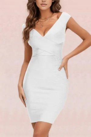 Ash Bandage Dress - Pearl White