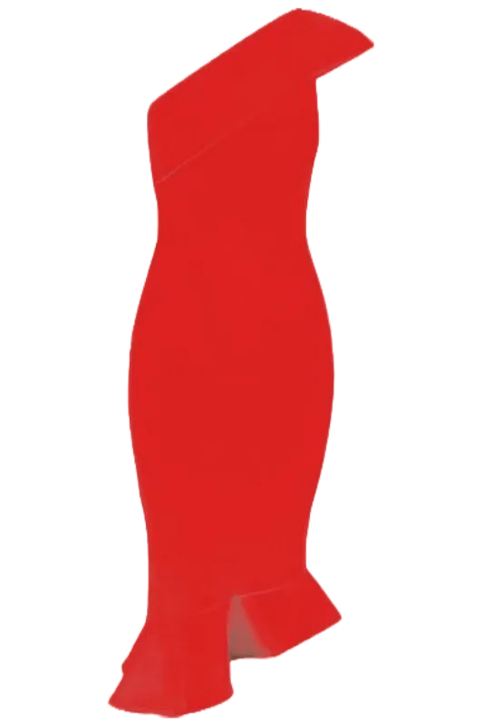 Avery Bandage Dress - Lipstick Red