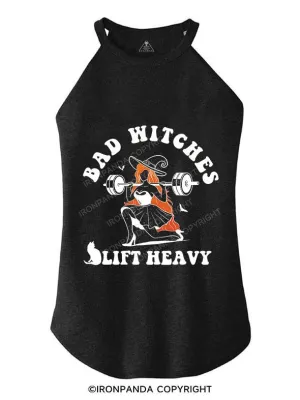 BAD WITCHES LIFT HEAVY TRI ROCKER COTTON TANK