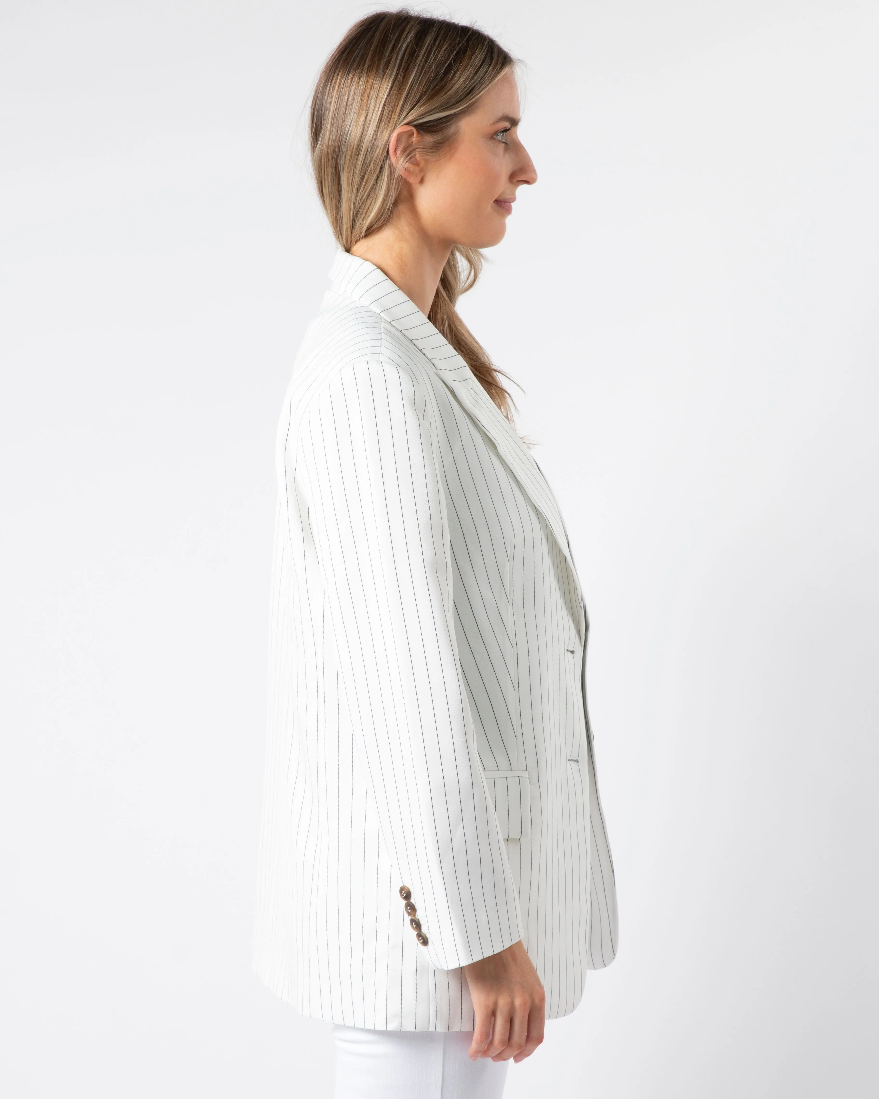 Bala Jacket - Black & White Stripe