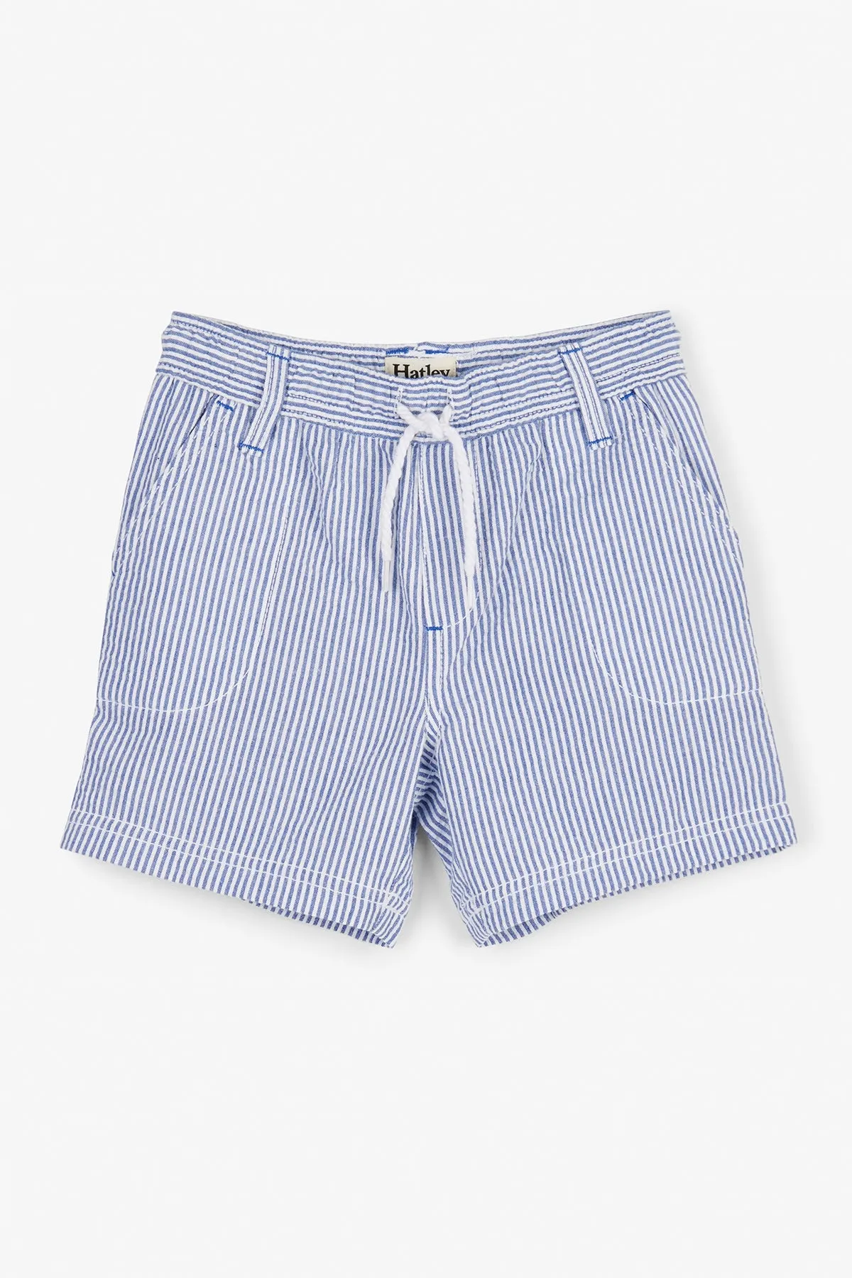 Boys Shorts Hatley Blue Stripes Woven (Size 3 left)