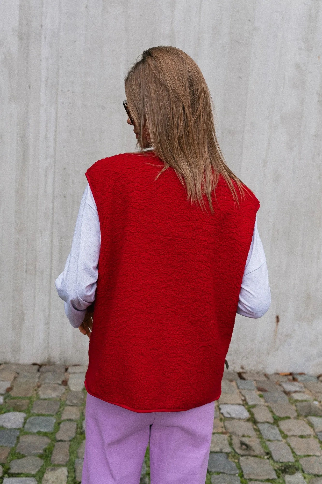 Caroline waistcoat red