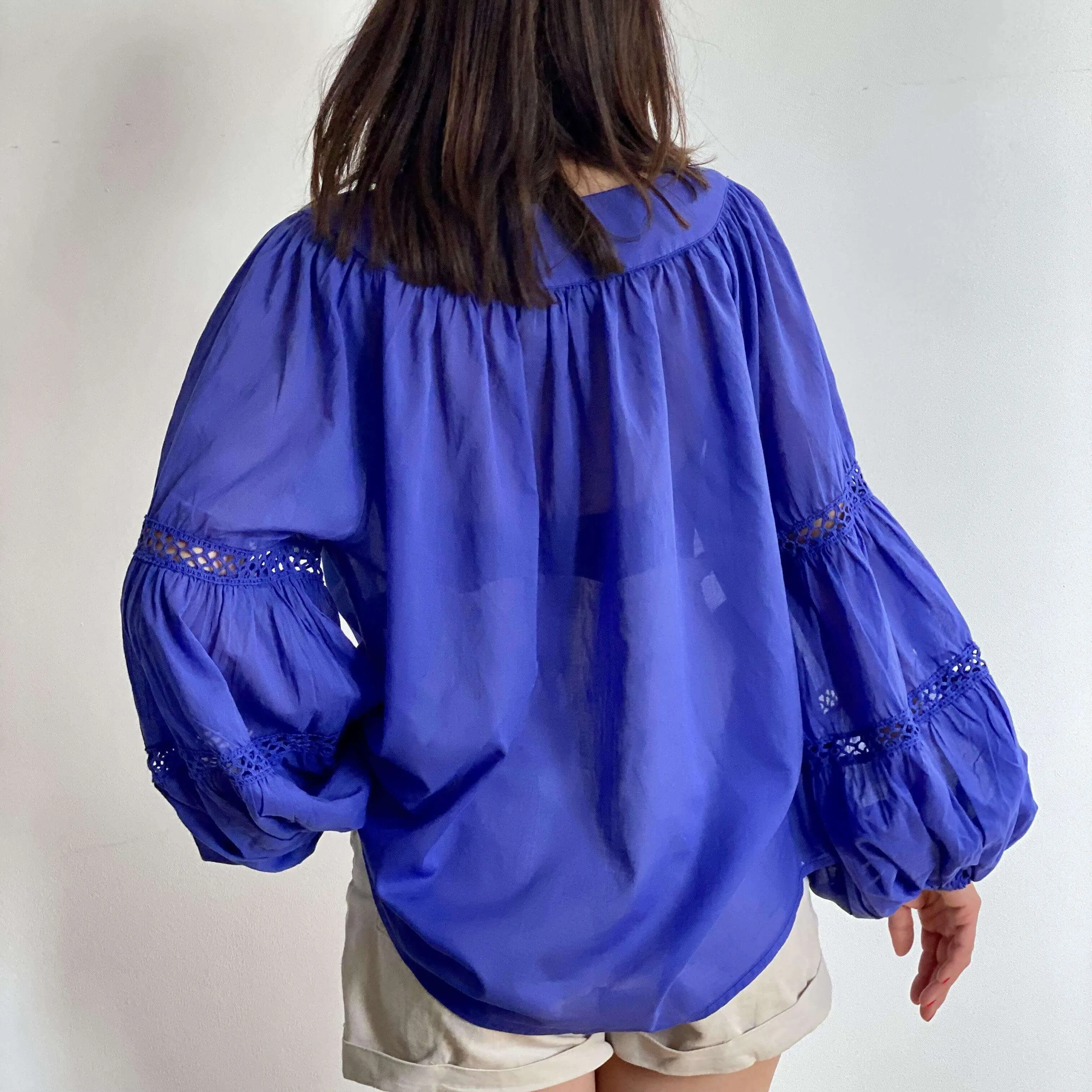 DEVOTION TWINS Blue Harlow Blouse