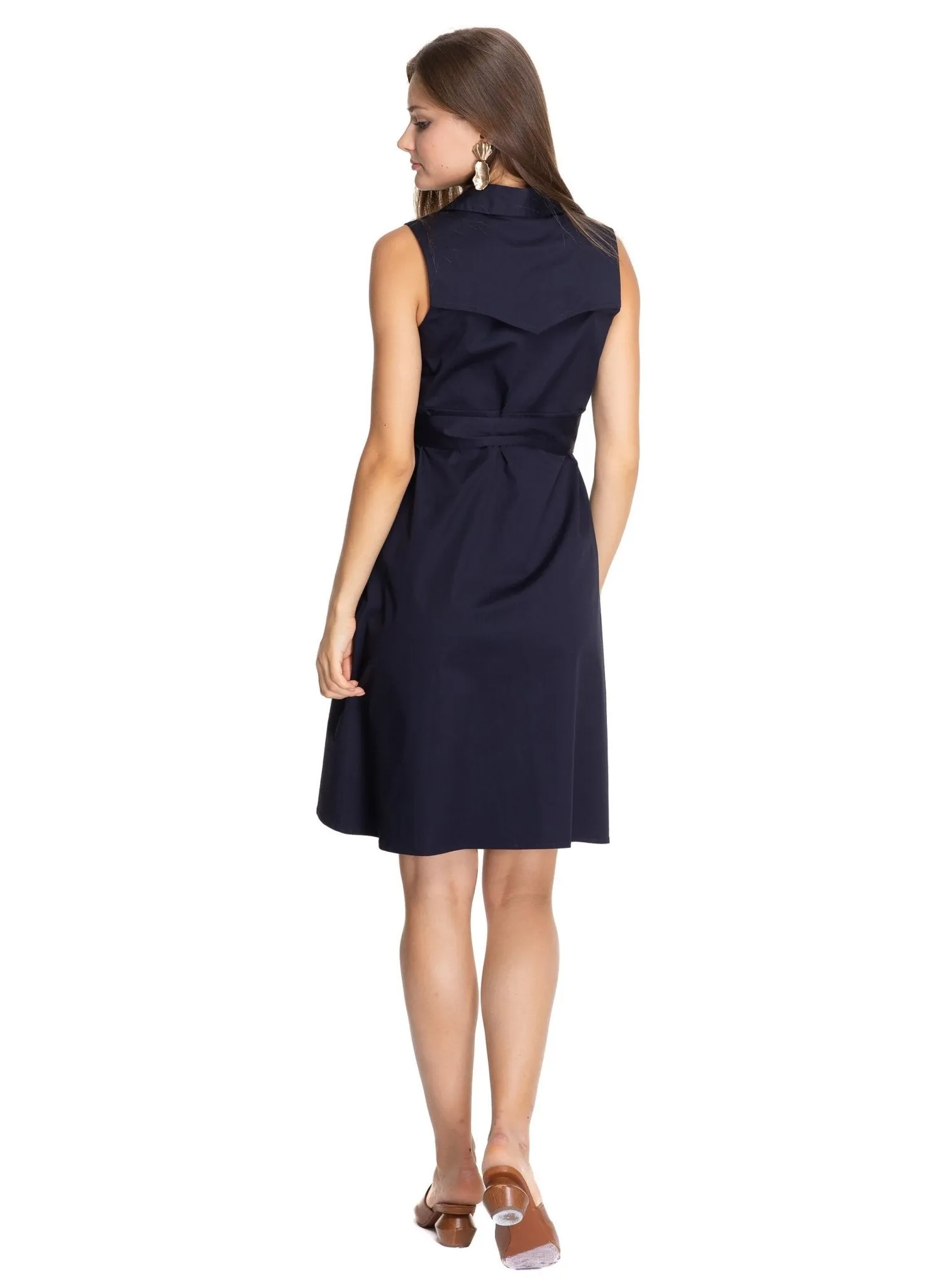 Elettra Maternity Dress - Midnight Blue