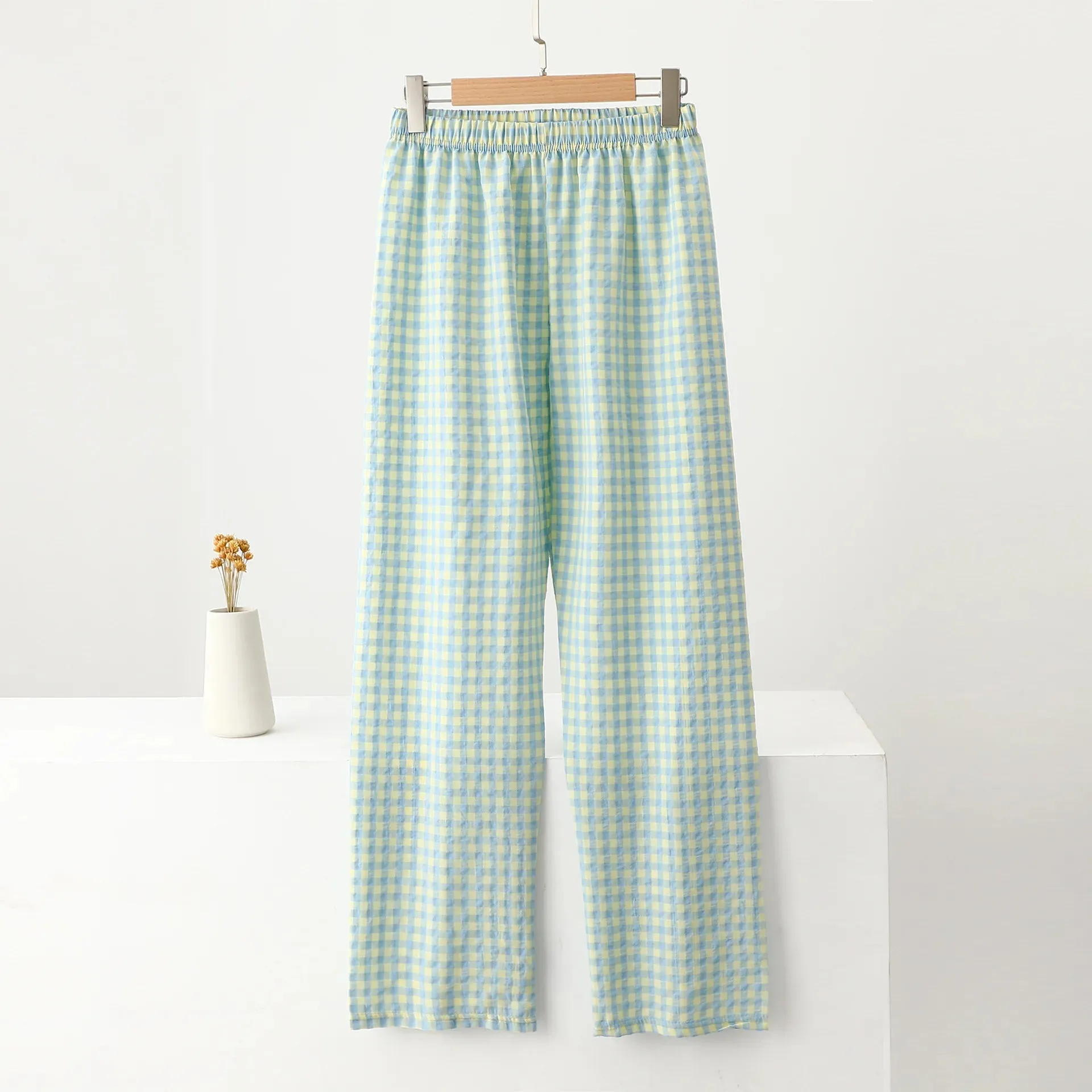 Happy Day Plaid Loose Comfy House Pants