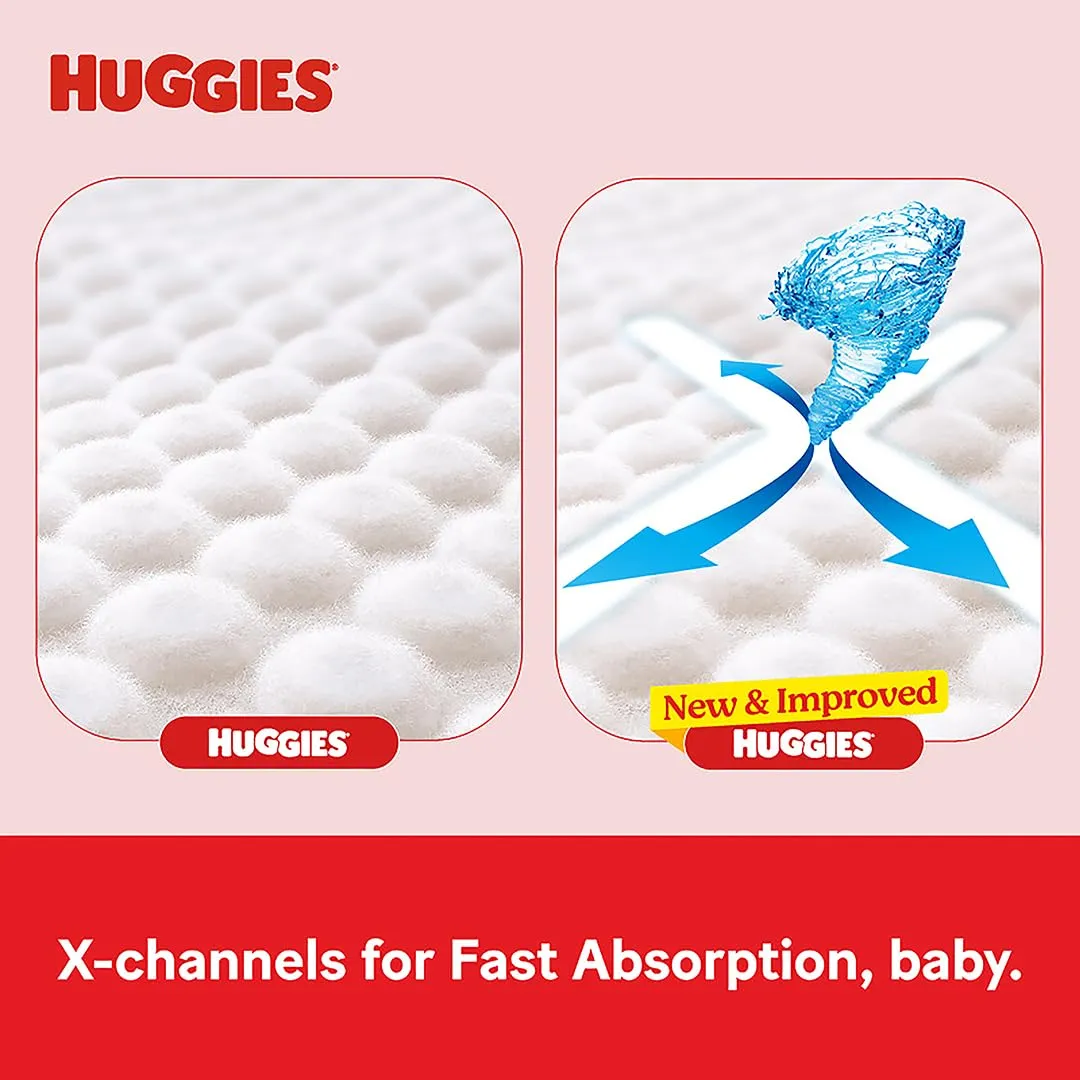 Huggies Complete Comfort Wonder Pants Extra Large (XL) Size (12-17 Kgs) Baby Diaper Pants, 34 count| India's Fastest Absorbing Diaper with upto 4x faster absorption | Unique Dry Xpert Channel