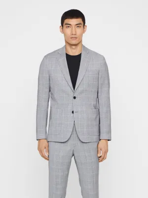 J.Lindeberg Mens Hopper PP UNC Voyager Wool Blazer - CLOUD WHITE