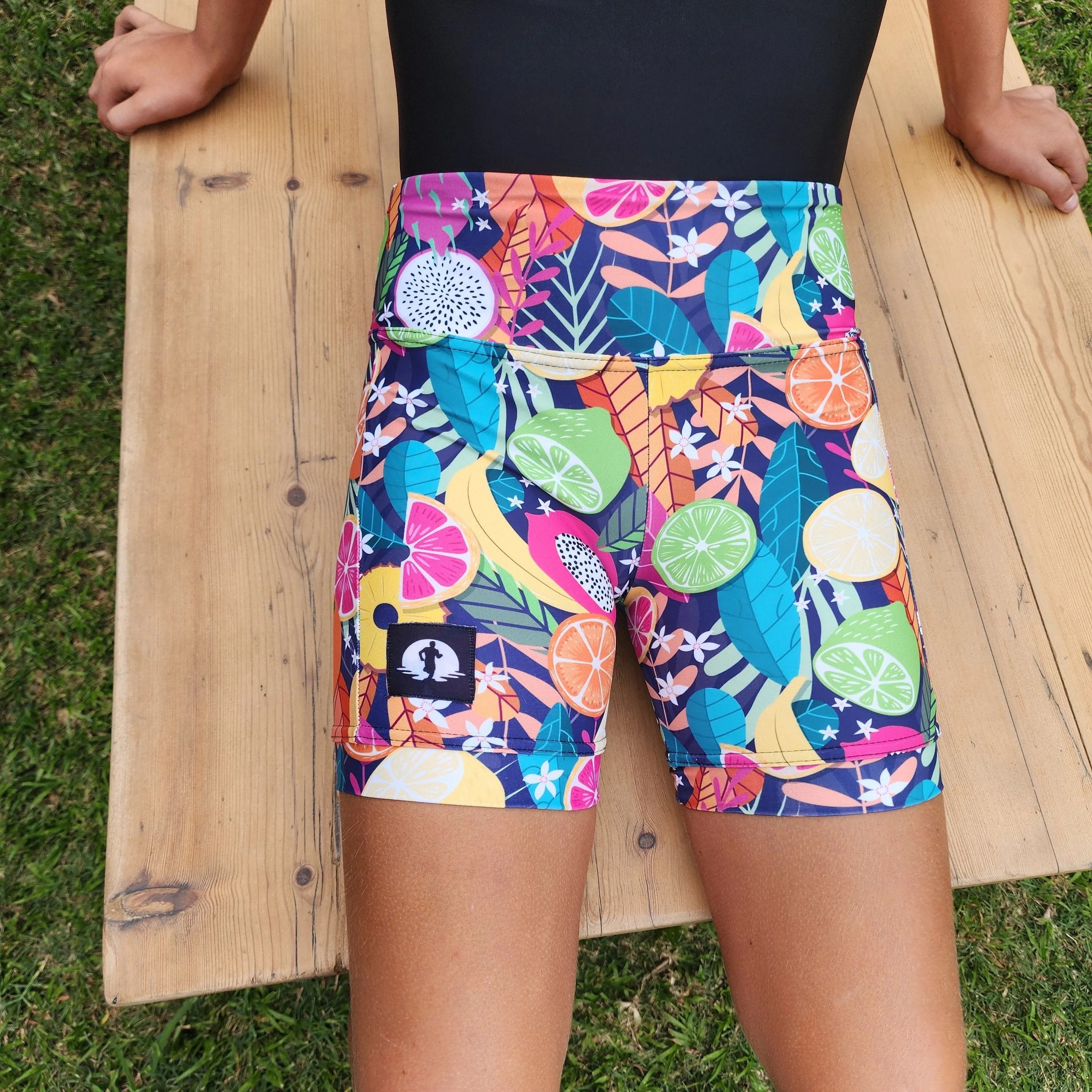 Kids High Waist Funky Pants - Fruity