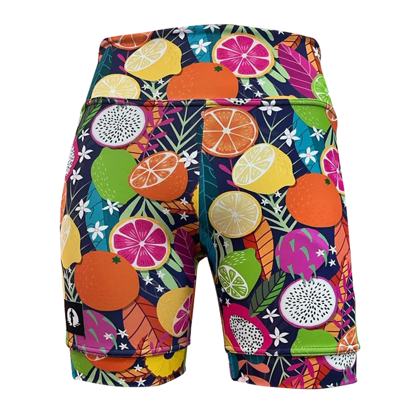 Kids High Waist Funky Pants - Fruity