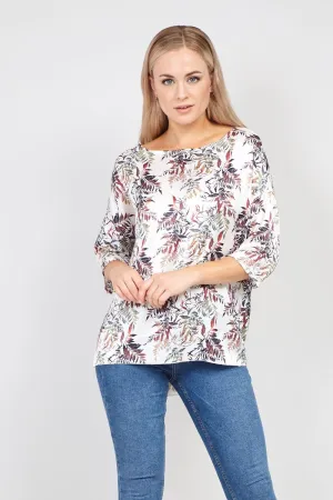 Leaf Print Blouse