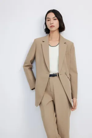 LILY Asymmetrical Belted Blazer