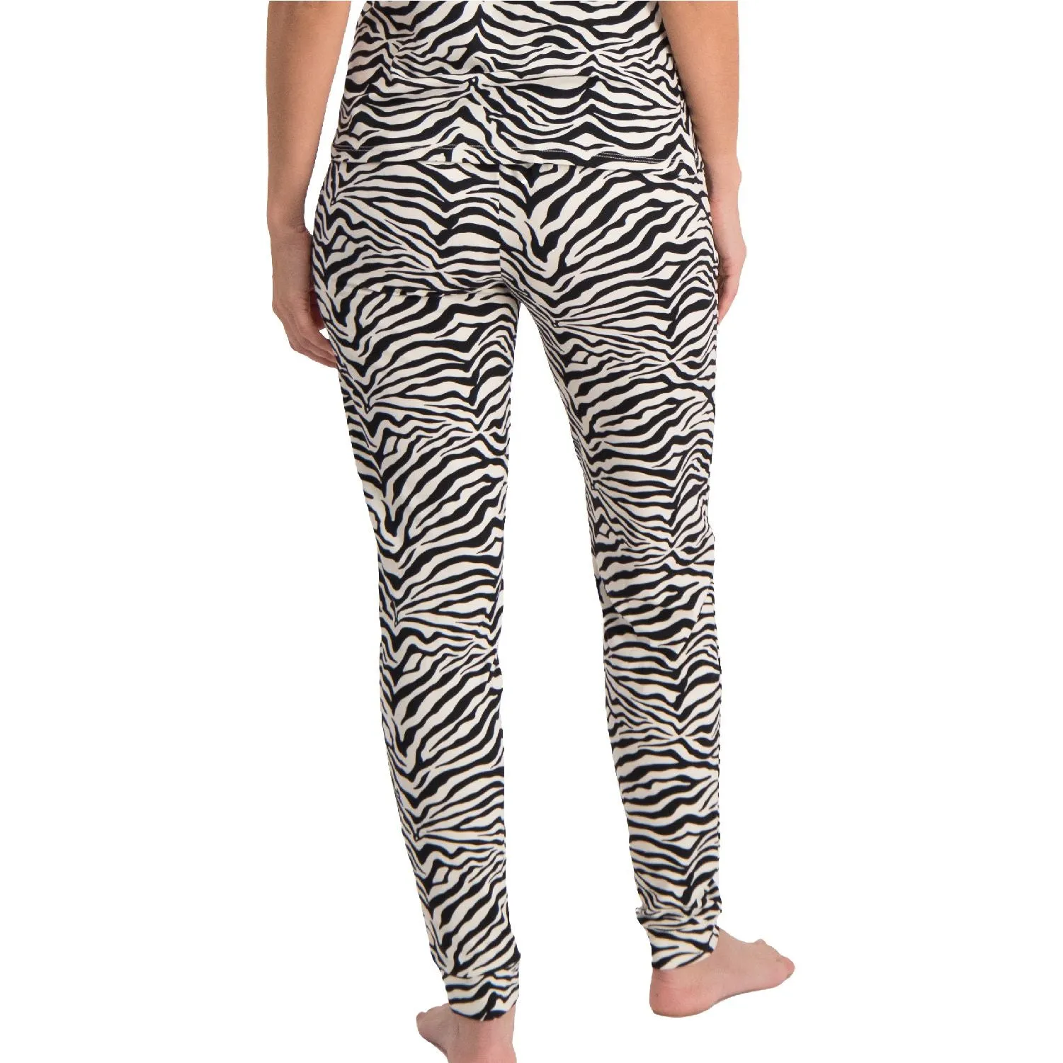 Long Sleep Pants | Super Soft Viscose | Zebra