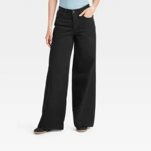 Open Box - Universal Thread Women's Super Wide Leg Jeans Relaxed Fit