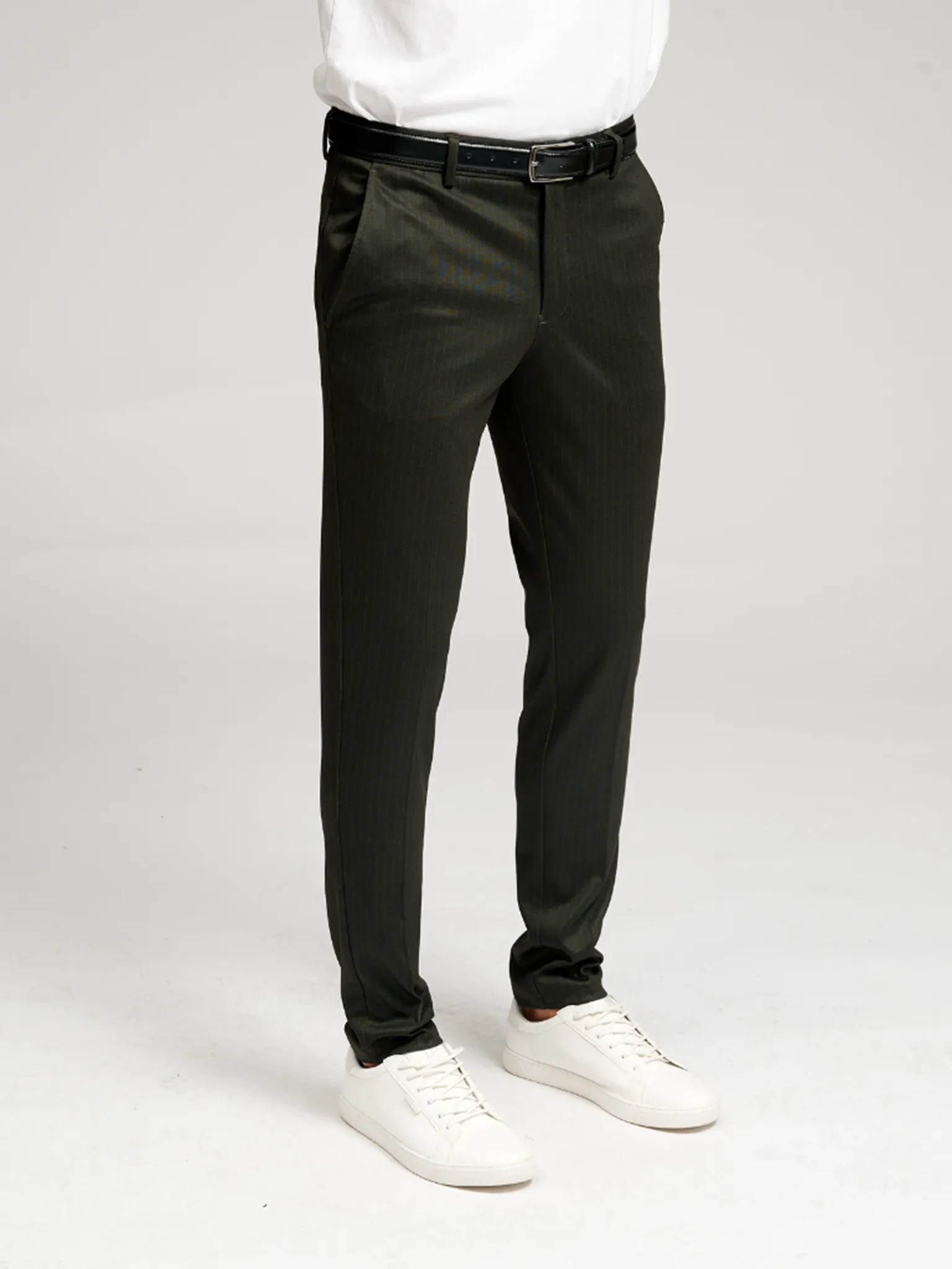 Performance Pants - Dark Green Striped (Limited)