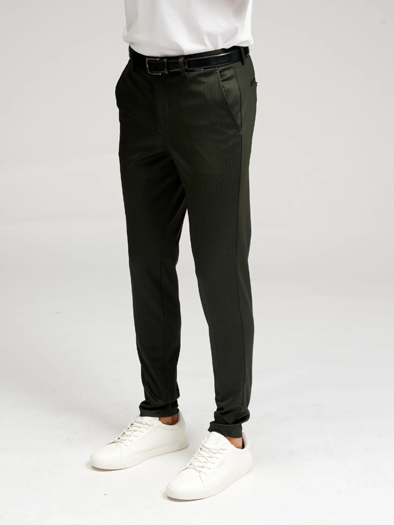 Performance Pants - Dark Green Striped (Limited)