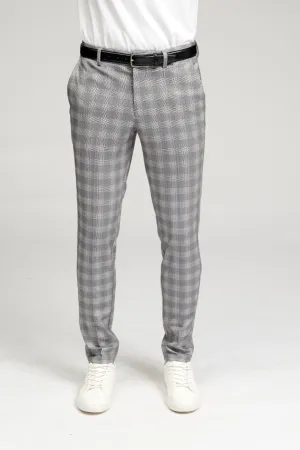 Performance Pants - Lightgrey Checkered (Limited)