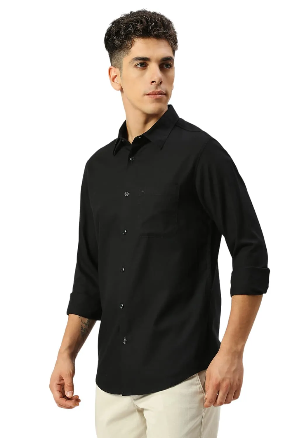 Slim Fit Cotton Crepe Shirts