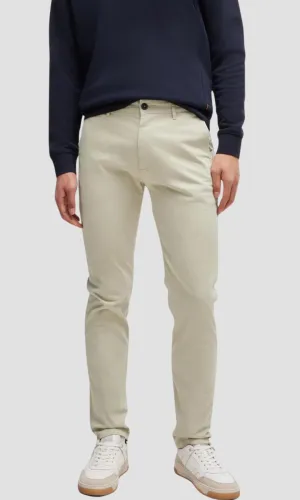 Slim-Fit Trousers Gabardine (Off White)