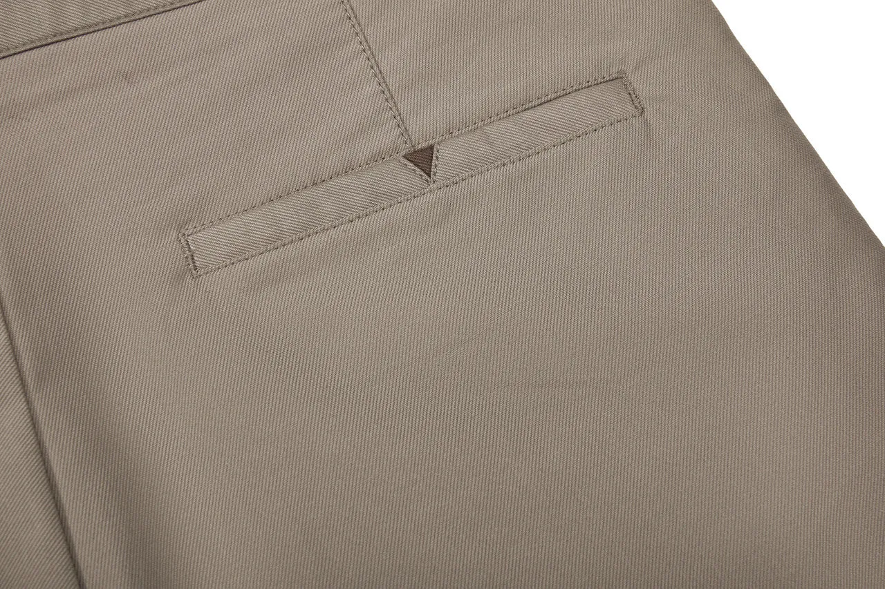 Soft Cotton Rich Stretch Casual Pants in Slim Tapered Fit