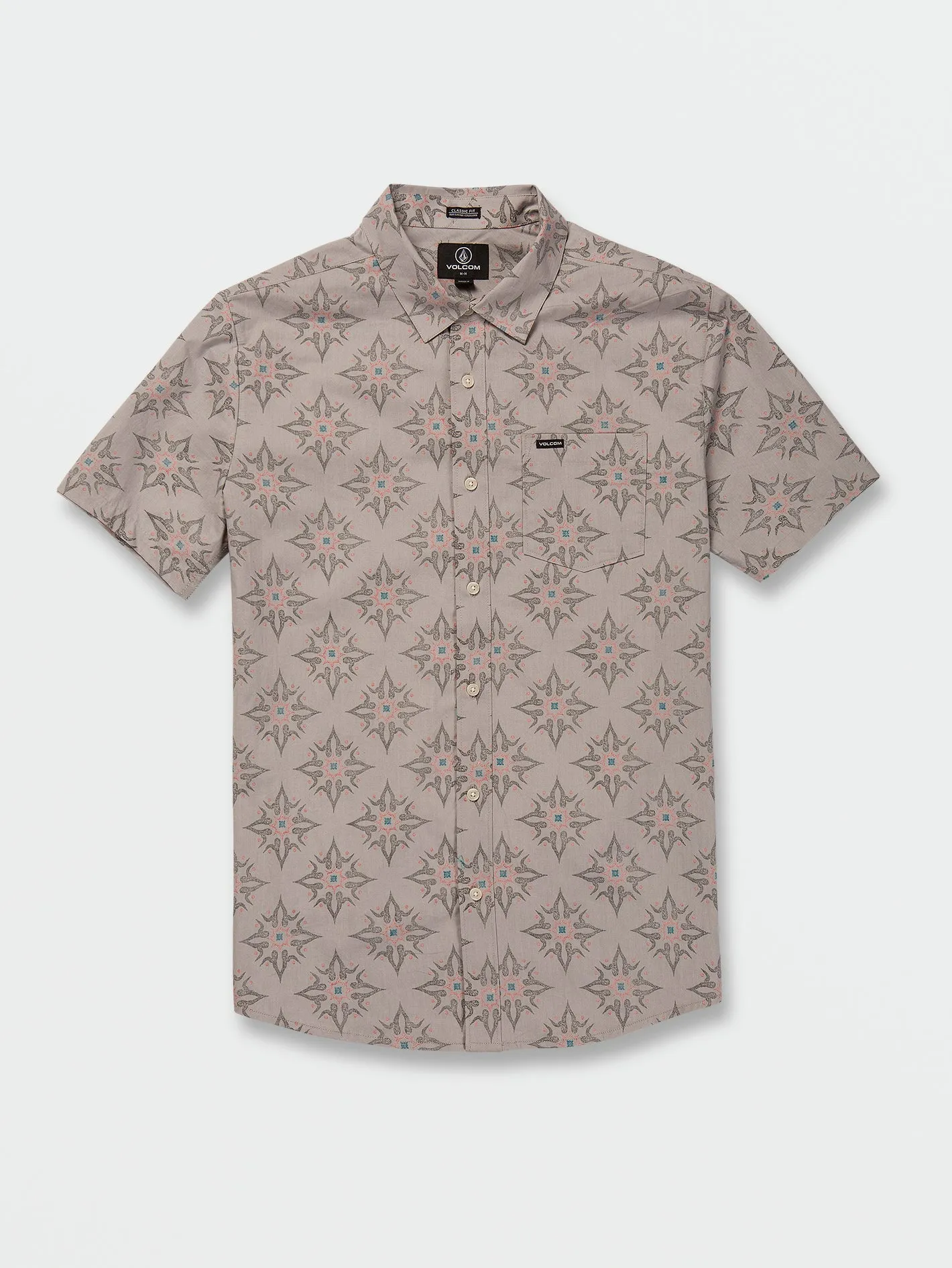 Throwing Star Short Sleeve Shirt - Tower Grey